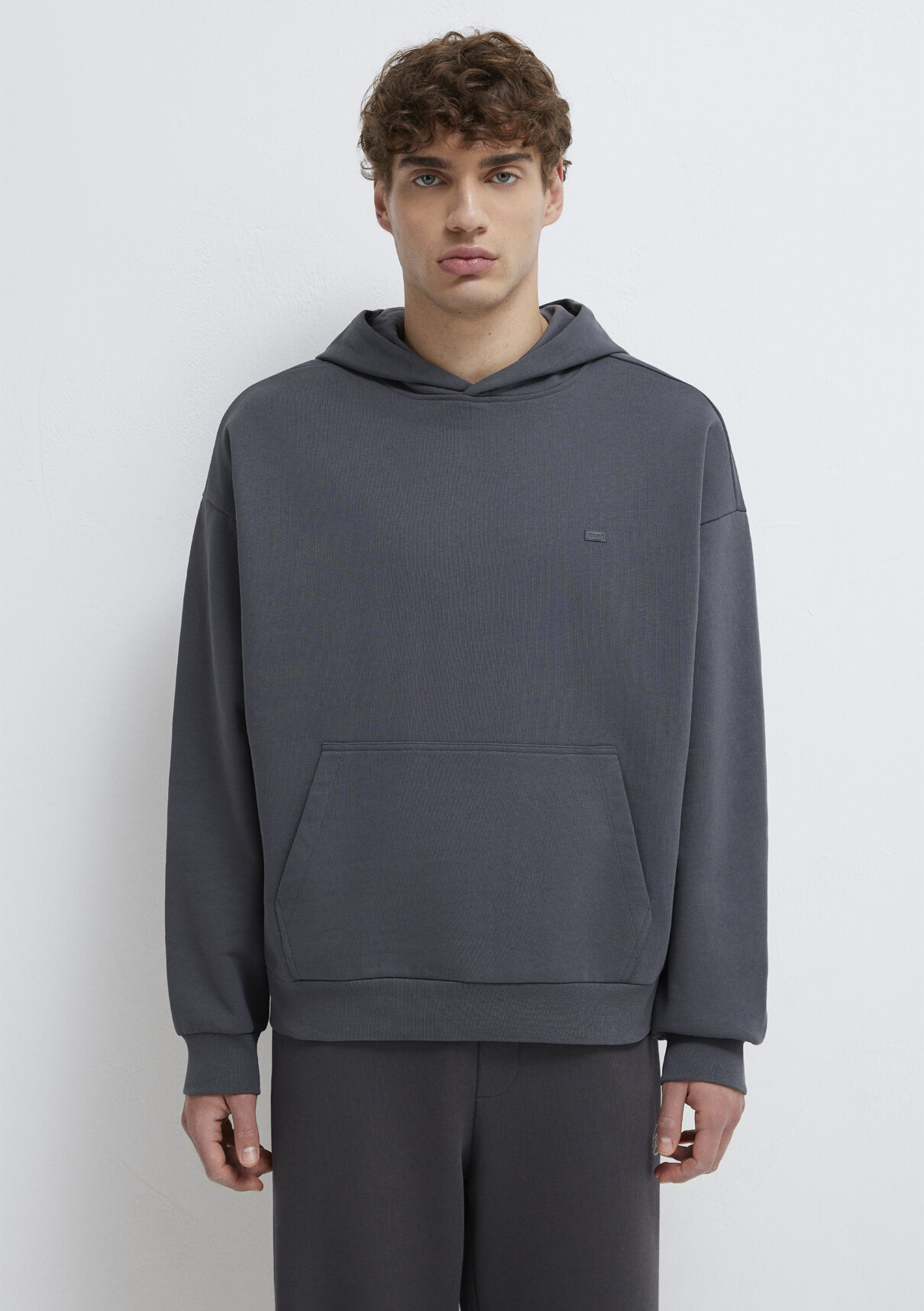 Mavi Kapüşonlu Antrasit Sweatshirt görsel 3