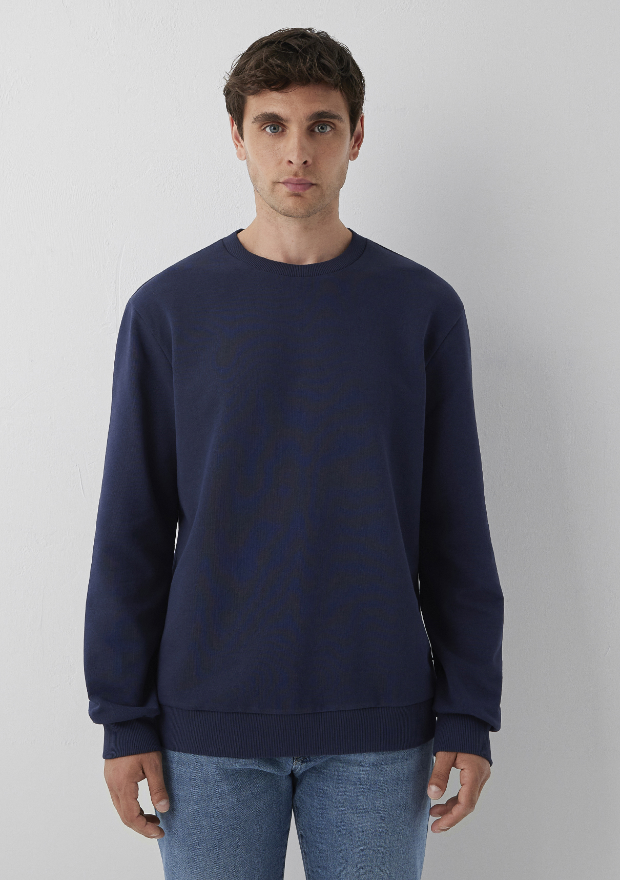 Mavi Bisiklet Yaka Lacivert Basic Sweatshirt görsel 3