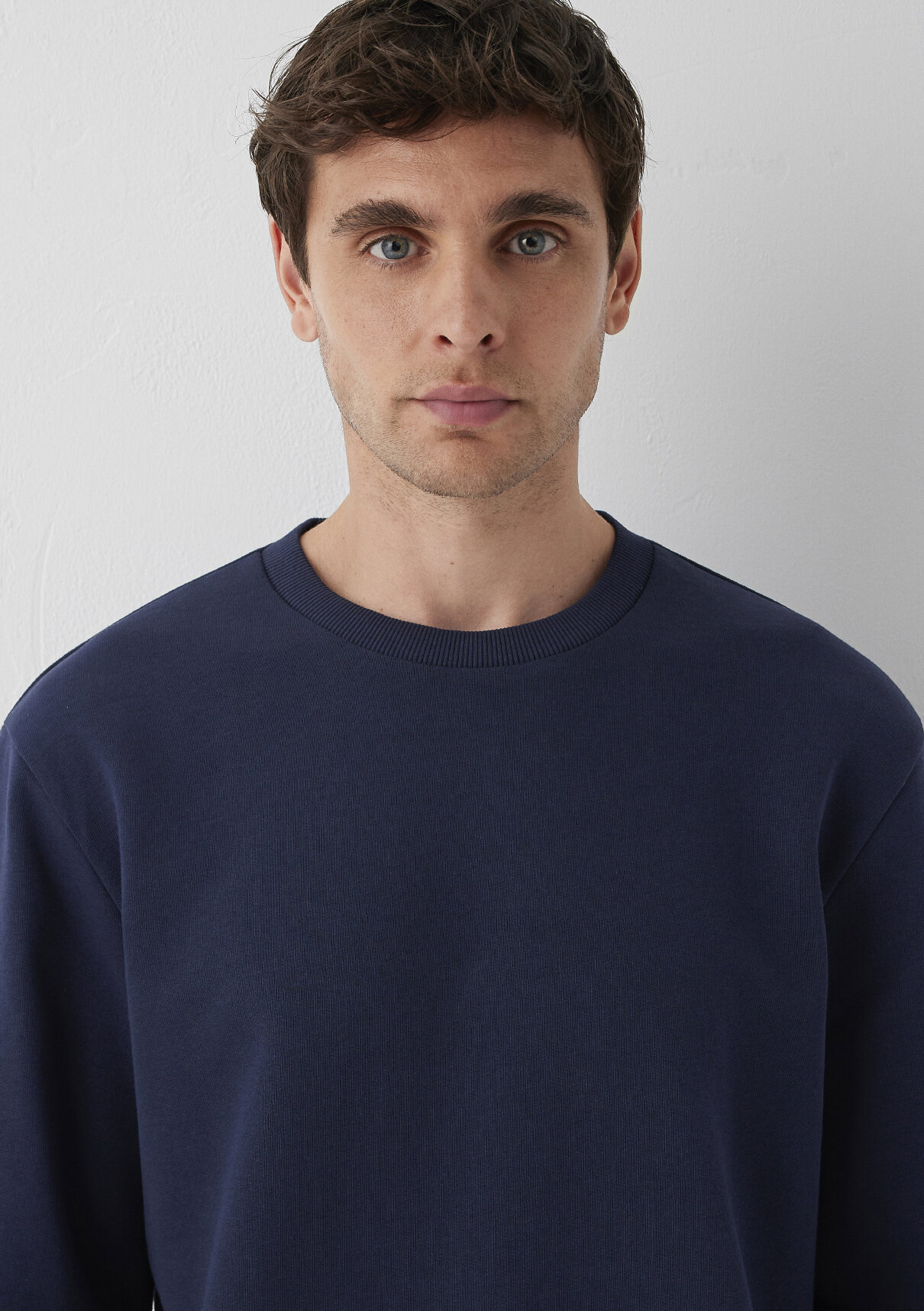 Mavi Bisiklet Yaka Lacivert Basic Sweatshirt görsel 6