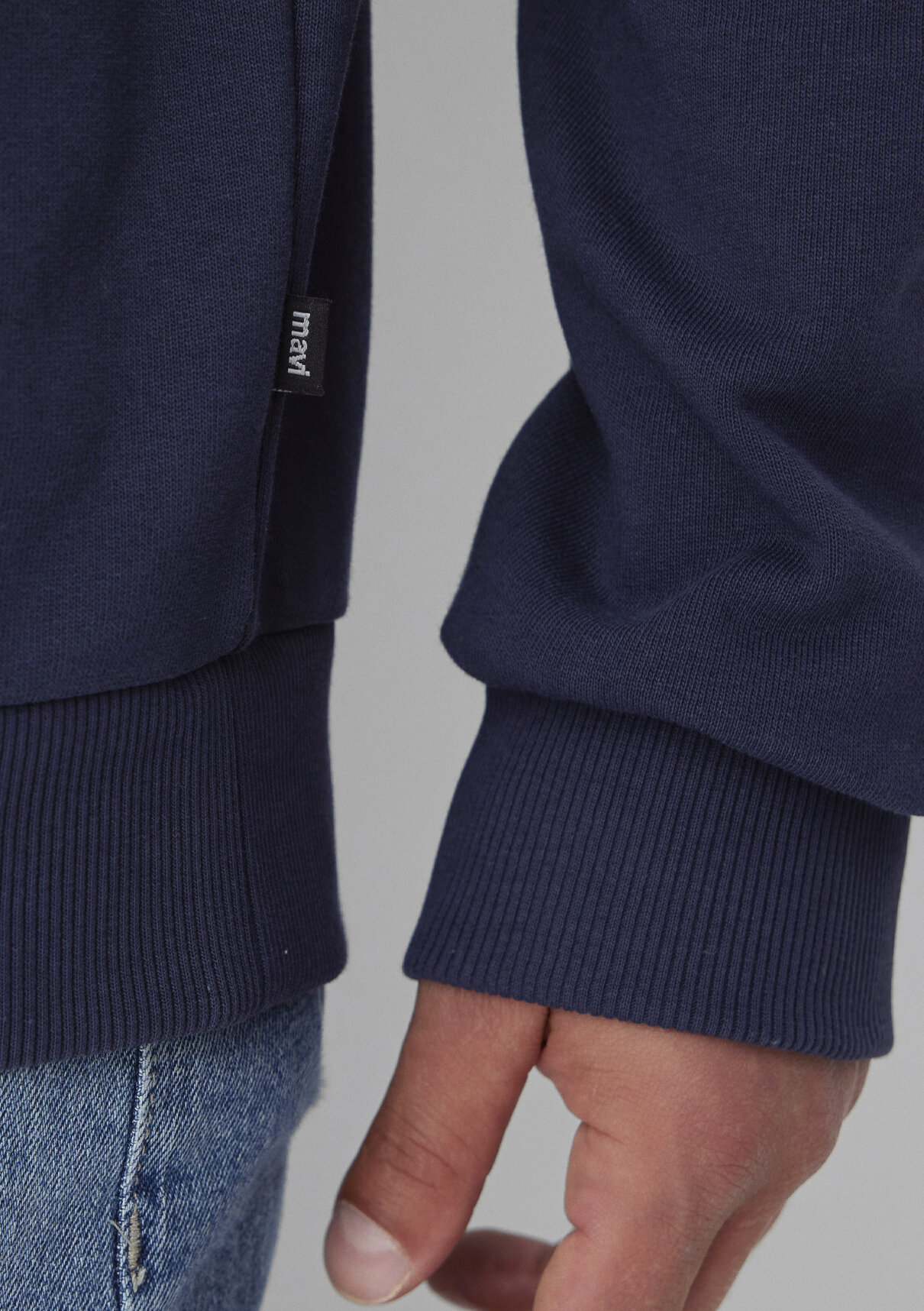Mavi Bisiklet Yaka Lacivert Basic Sweatshirt görsel 7