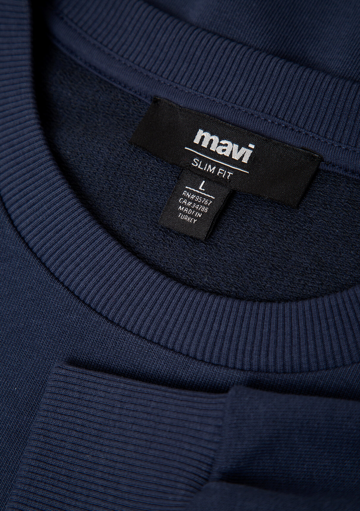 Mavi Bisiklet Yaka Lacivert Basic Sweatshirt görsel 8