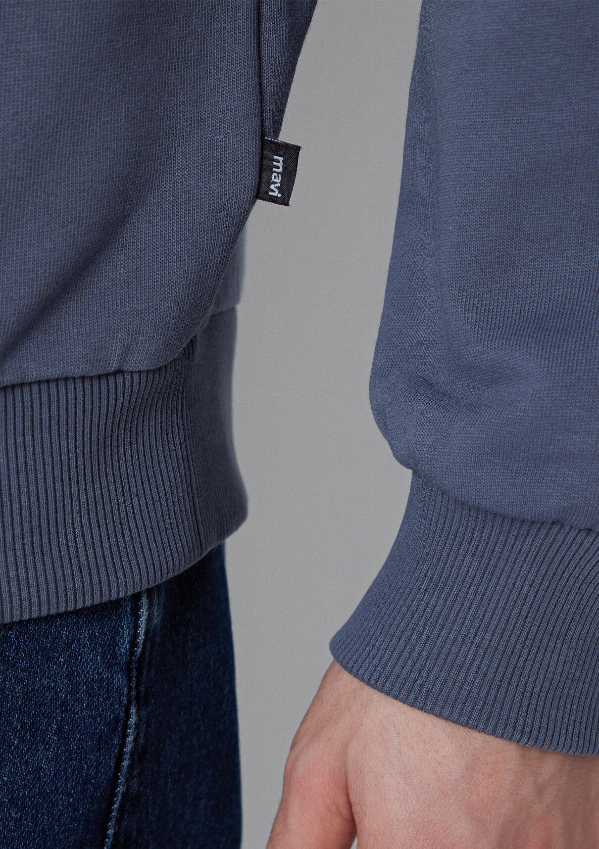 Mavi Bisiklet Yaka Lacivert Basic Sweatshirt görsel 7