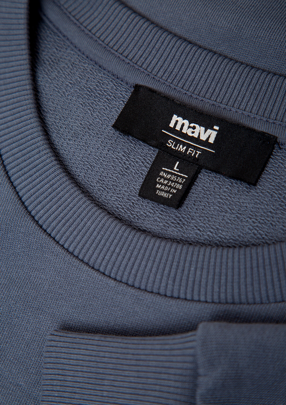 Mavi Bisiklet Yaka Lacivert Basic Sweatshirt görsel 8