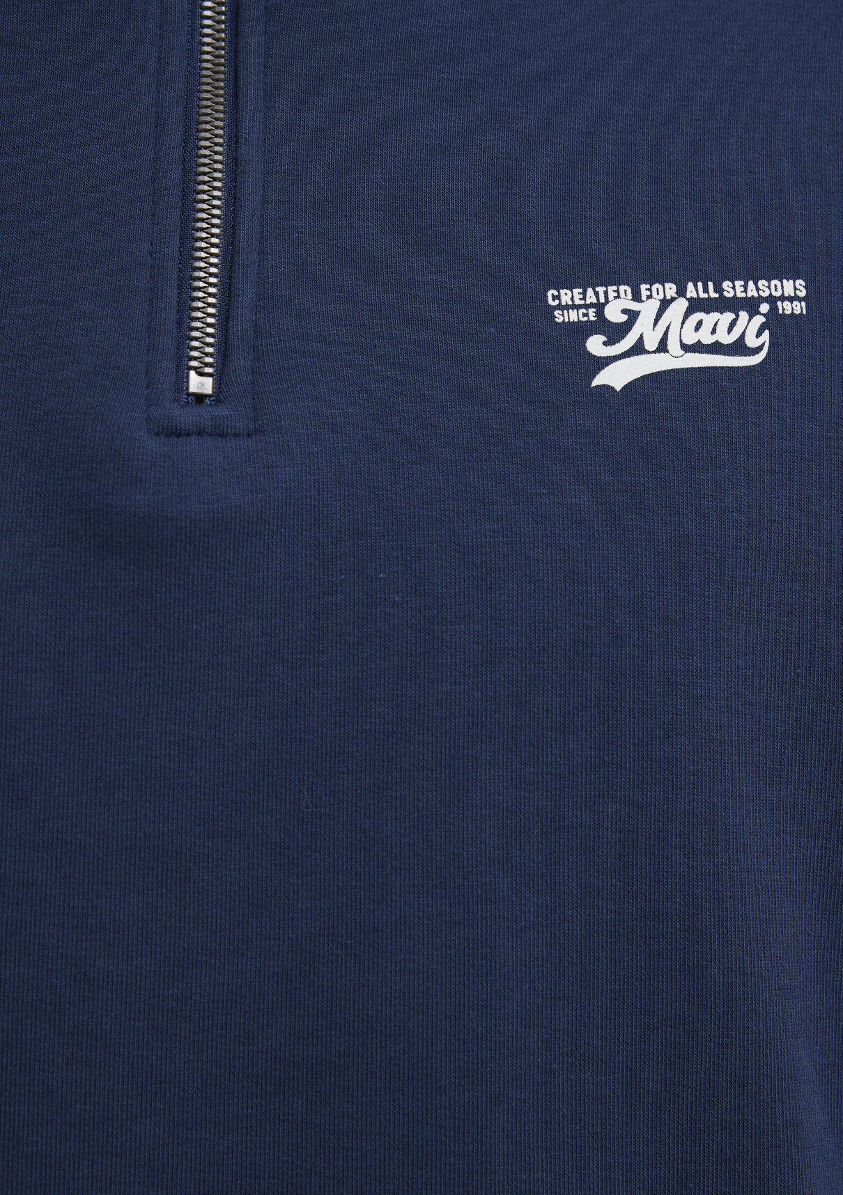 Mavi Yarı Fermuarlı Lacivert Sweatshirt görsel 8