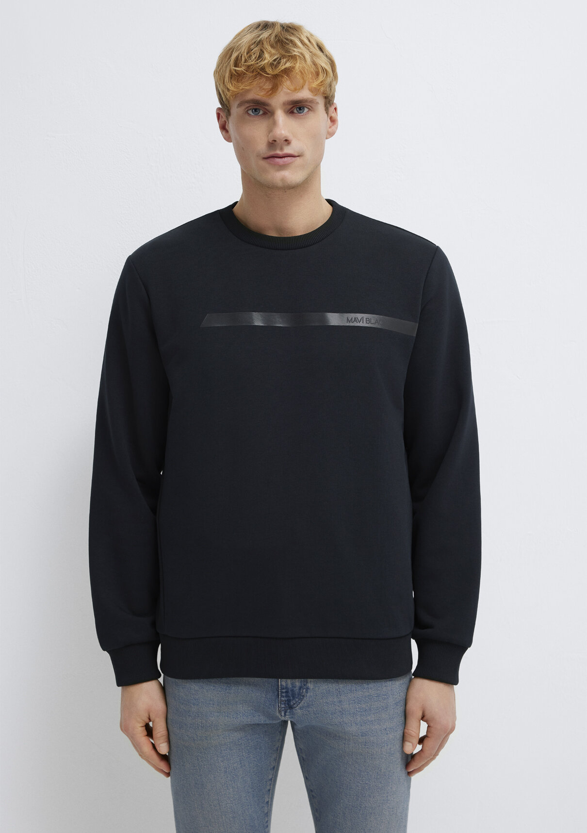 Mavi Black Bisiklet Yaka Siyah Sweatshirt görsel 3