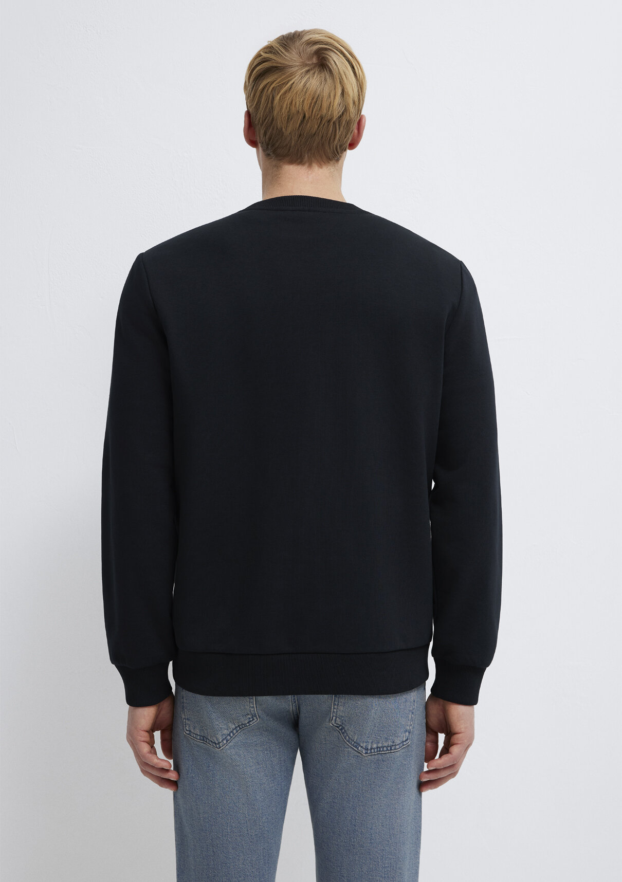 Mavi Black Bisiklet Yaka Siyah Sweatshirt görsel 5