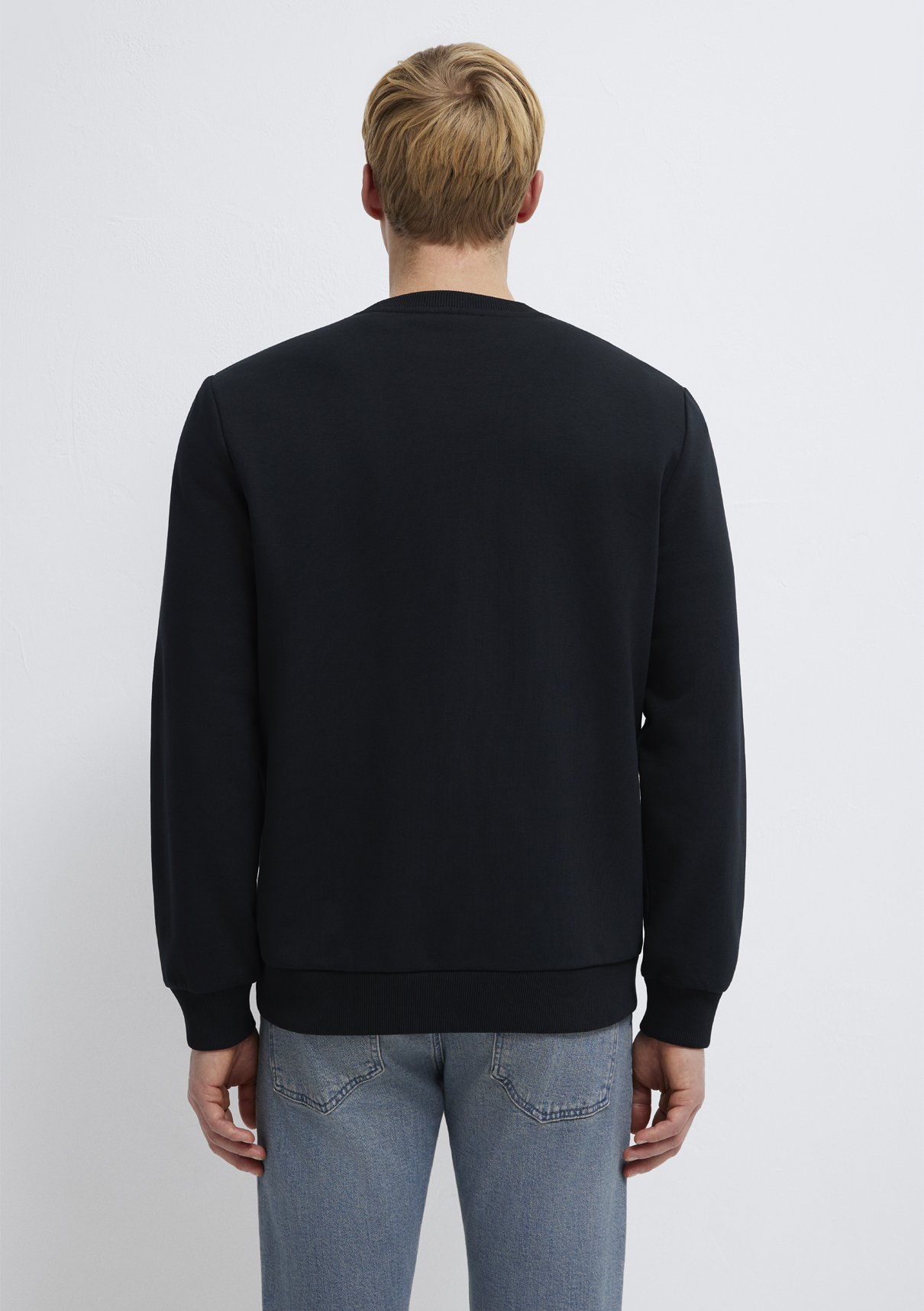 Mavi Black Bisiklet Yaka Siyah Sweatshirt görsel 5