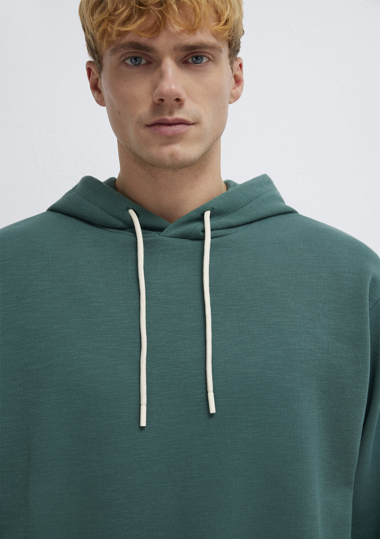 Mavi Kapüşonlu Yeşil Sweatshirt görsel 6