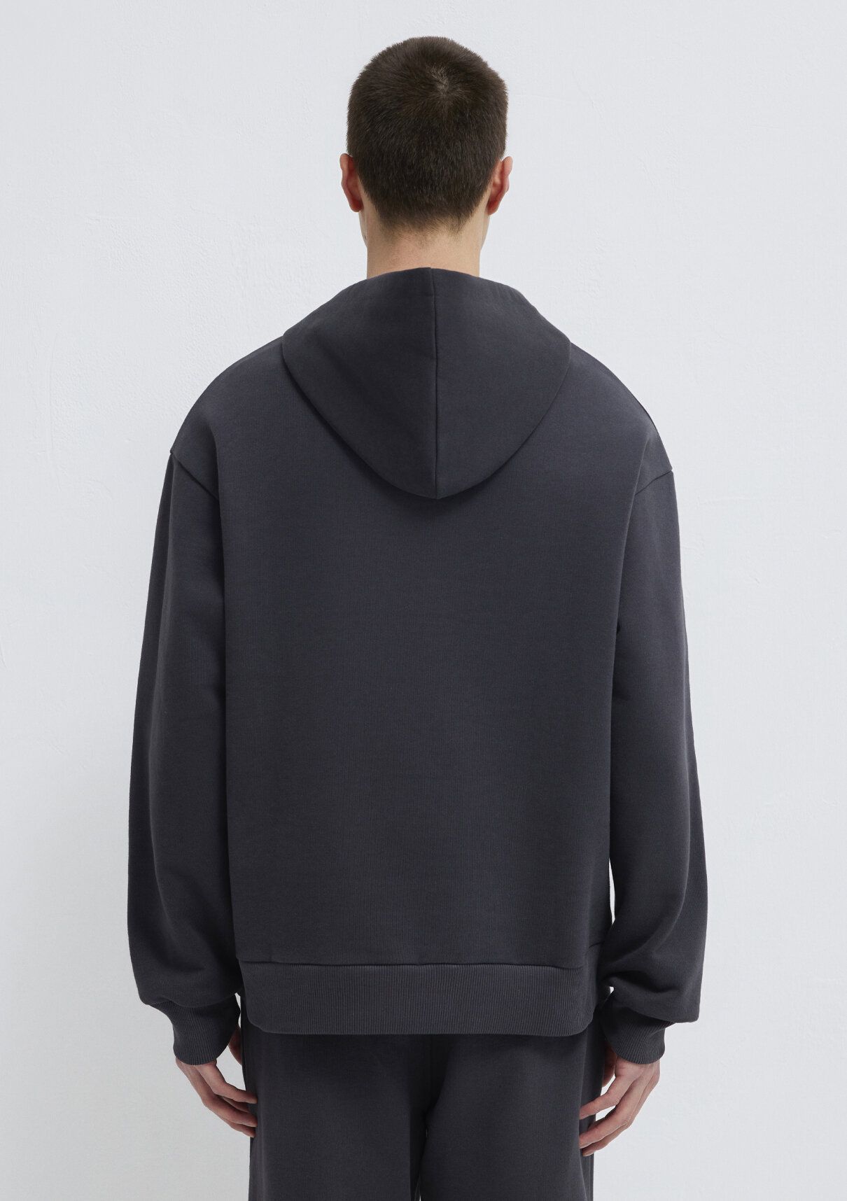 Mavi Jeans Nakışlı Kapüşonlu Antrasit Sweatshirt görsel 7