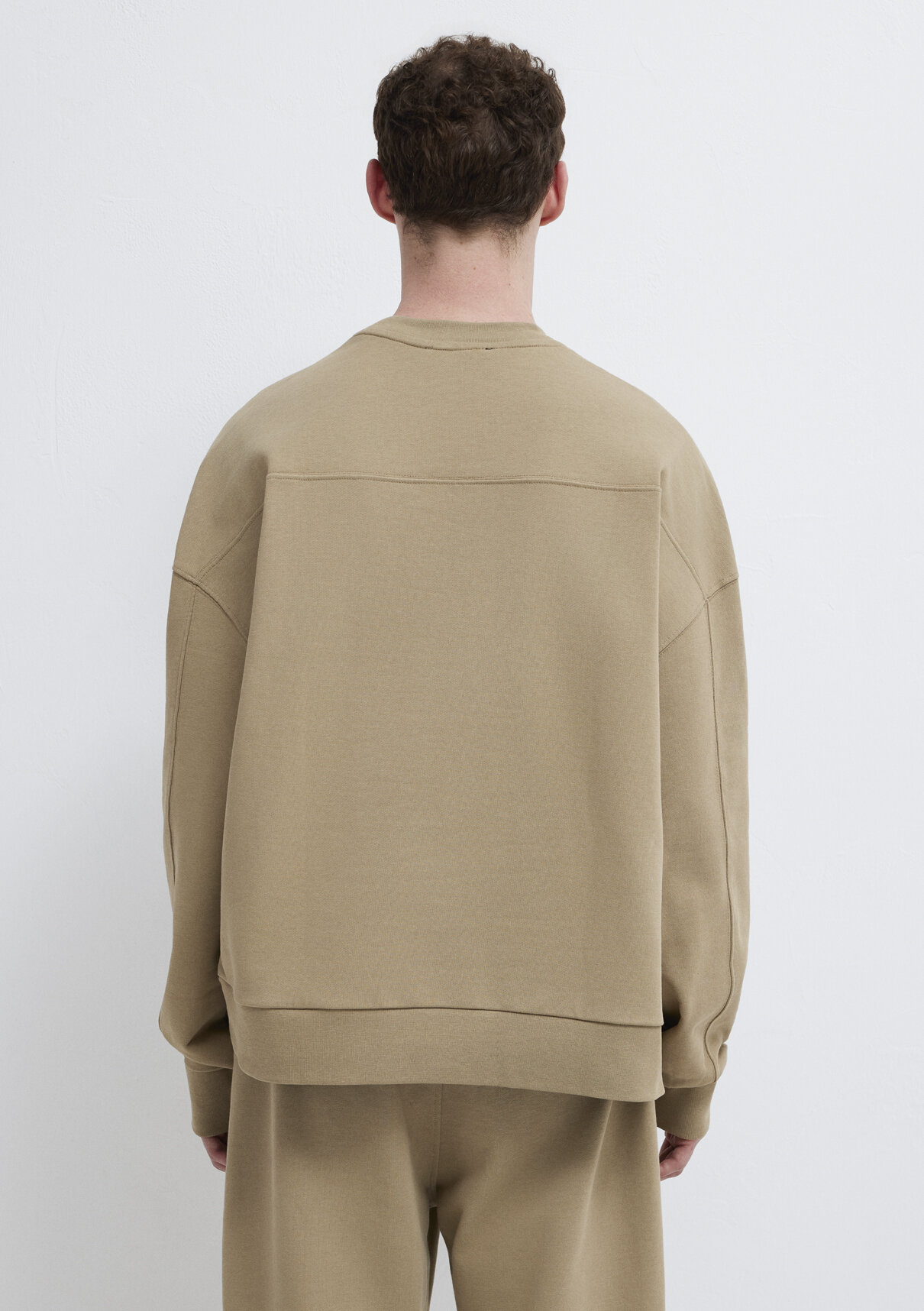 Mavi Bisiklet Yaka Bej Sweatshirt görsel 6