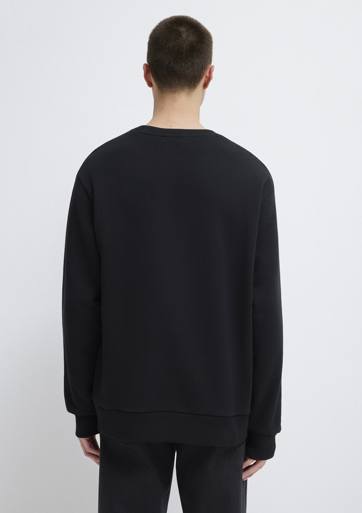 Mavi Logo Baskılı Siyah Sweatshirt görsel 6