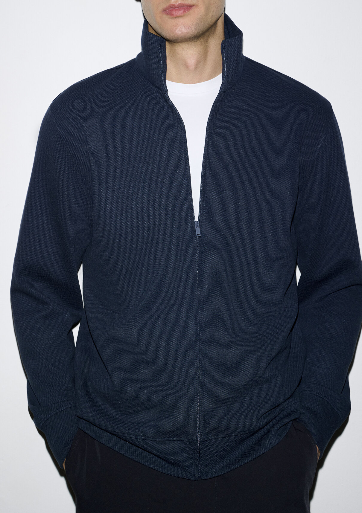 Mavi Esnek Lacivert Travel Sweatshirt görsel 2