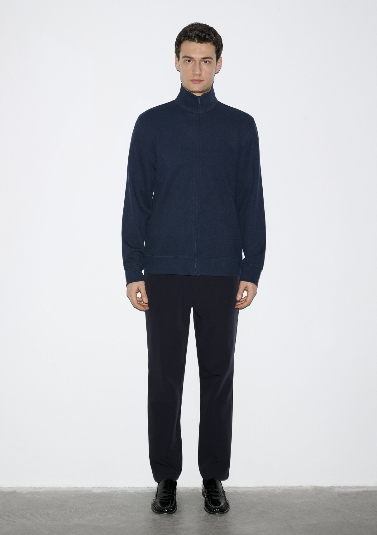 Mavi Esnek Lacivert Travel Sweatshirt görsel 4