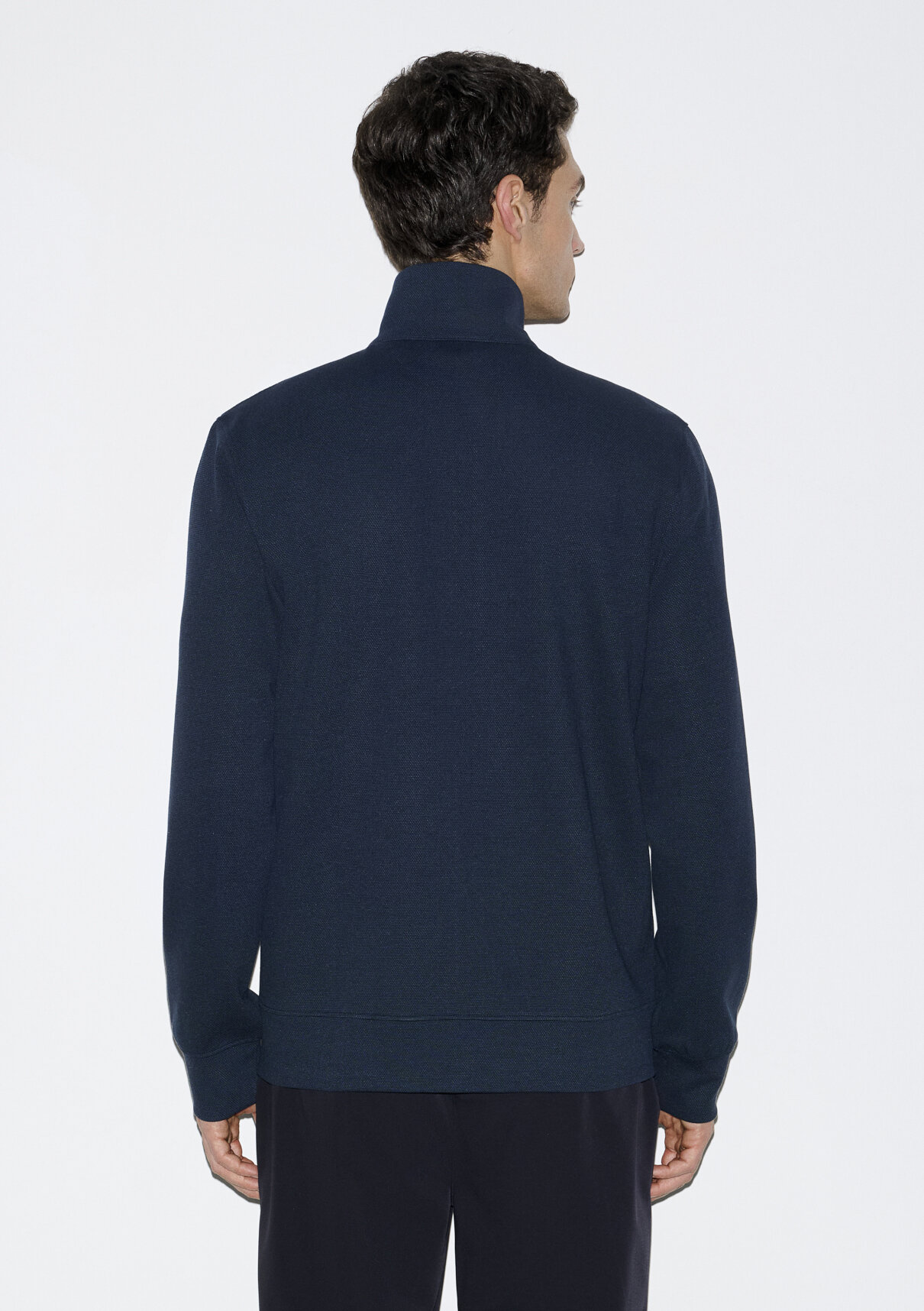 Mavi Esnek Lacivert Travel Sweatshirt görsel 5
