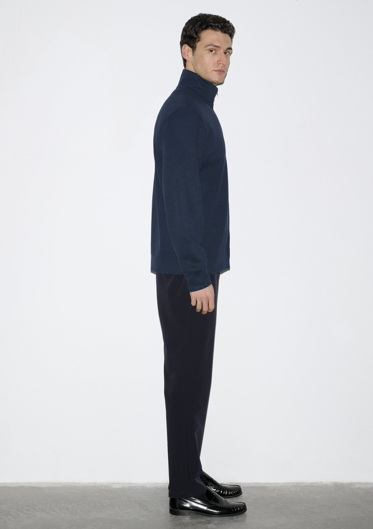 Mavi Esnek Lacivert Travel Sweatshirt görsel 6