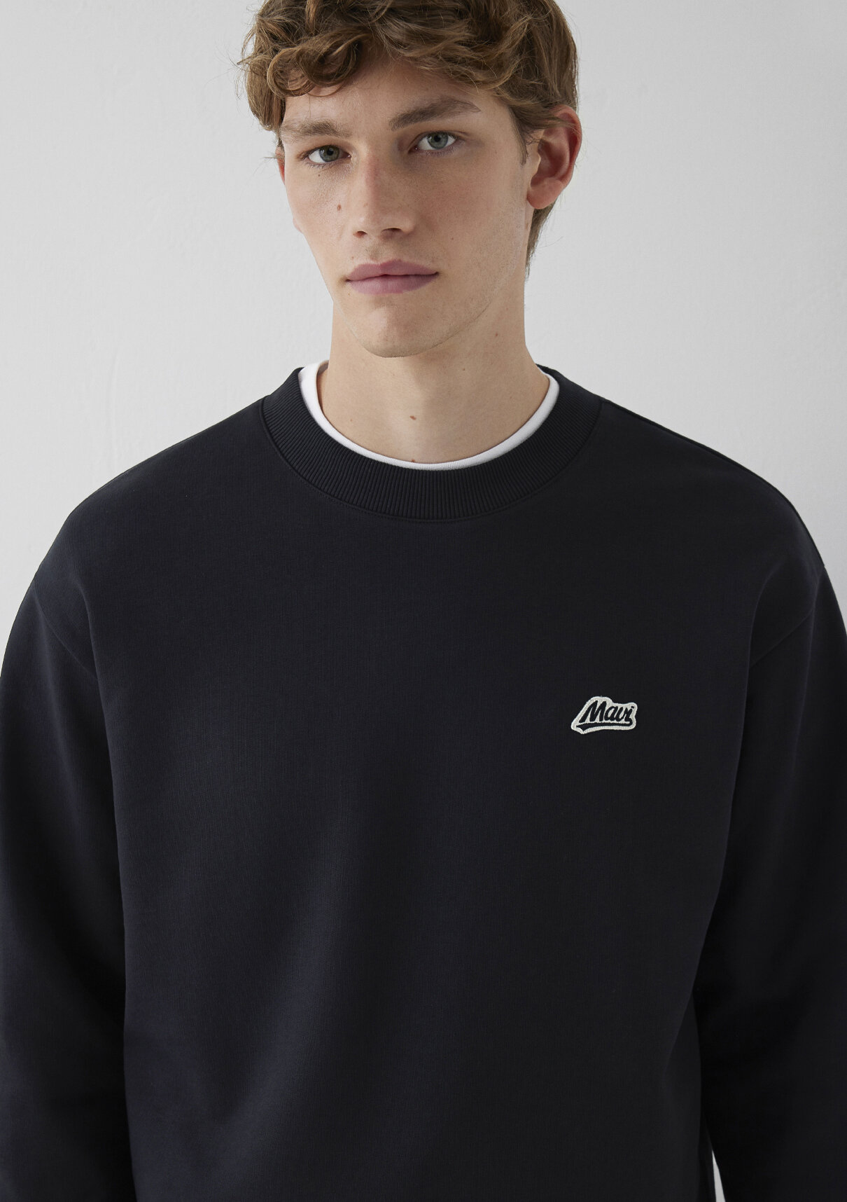 Mavi Patch Nakışlı Antrasit Sweatshirt
