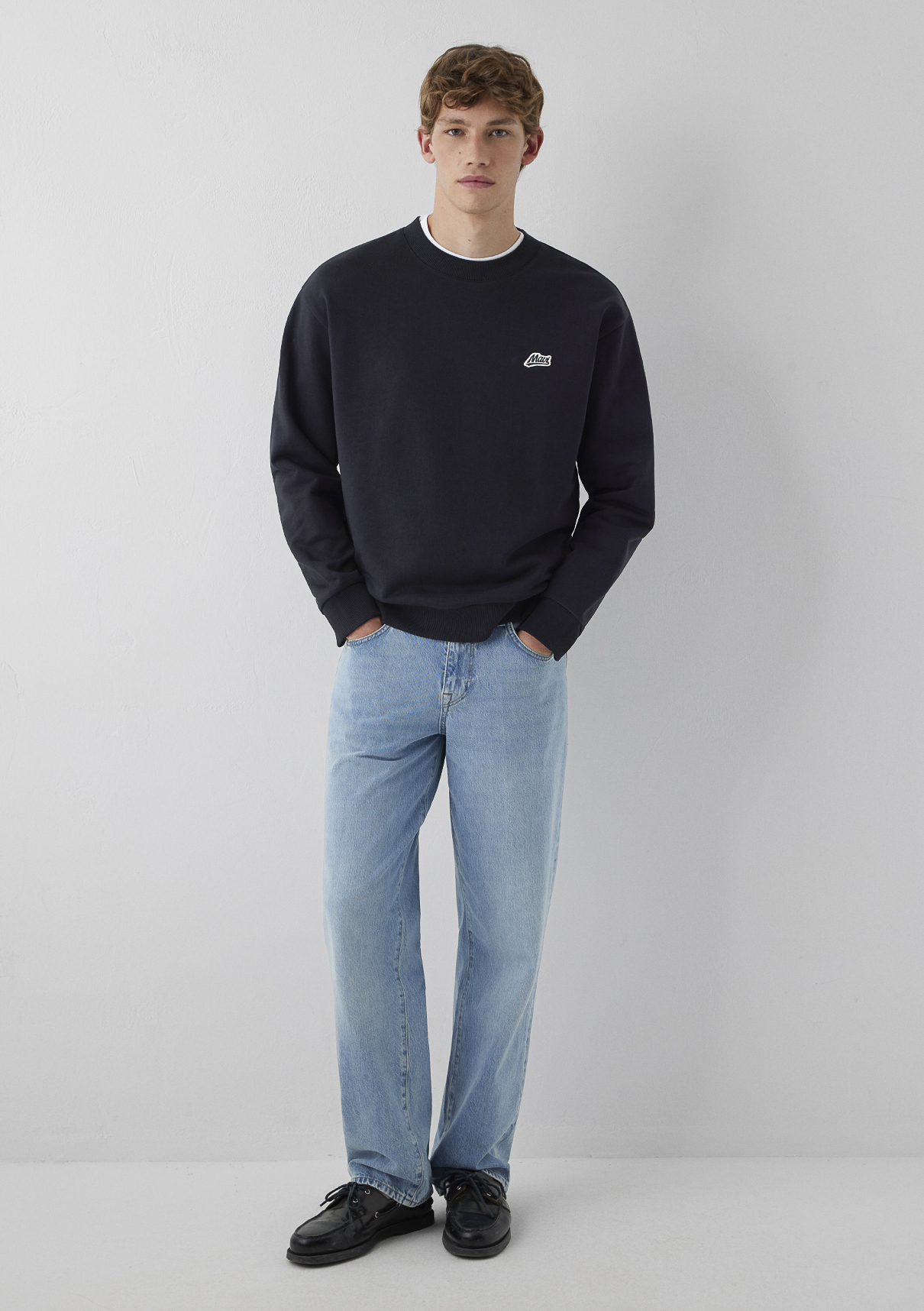 Mavi Patch Nakışlı Antrasit Sweatshirt görsel 3