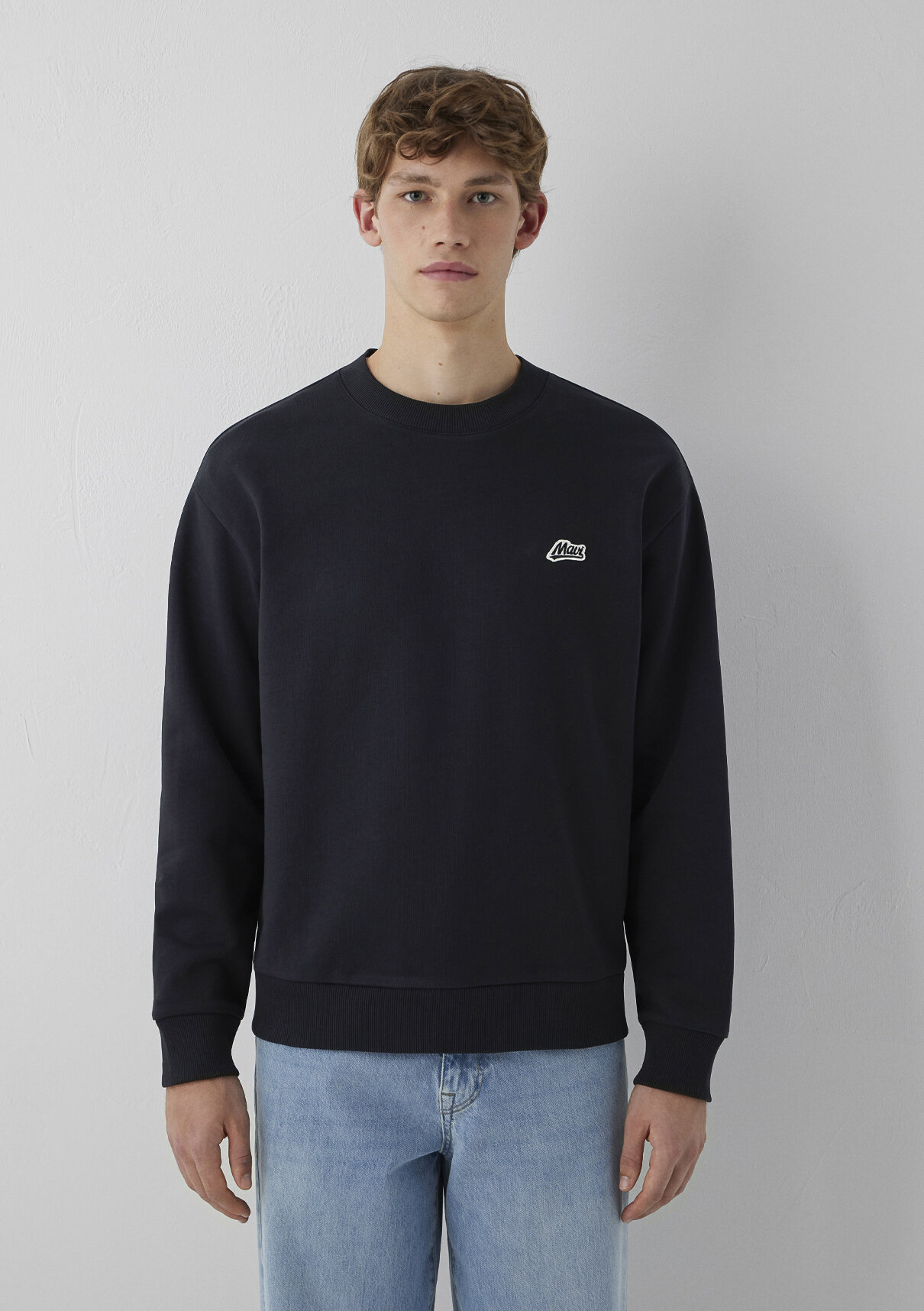 Mavi Patch Nakışlı Antrasit Sweatshirt görsel 4