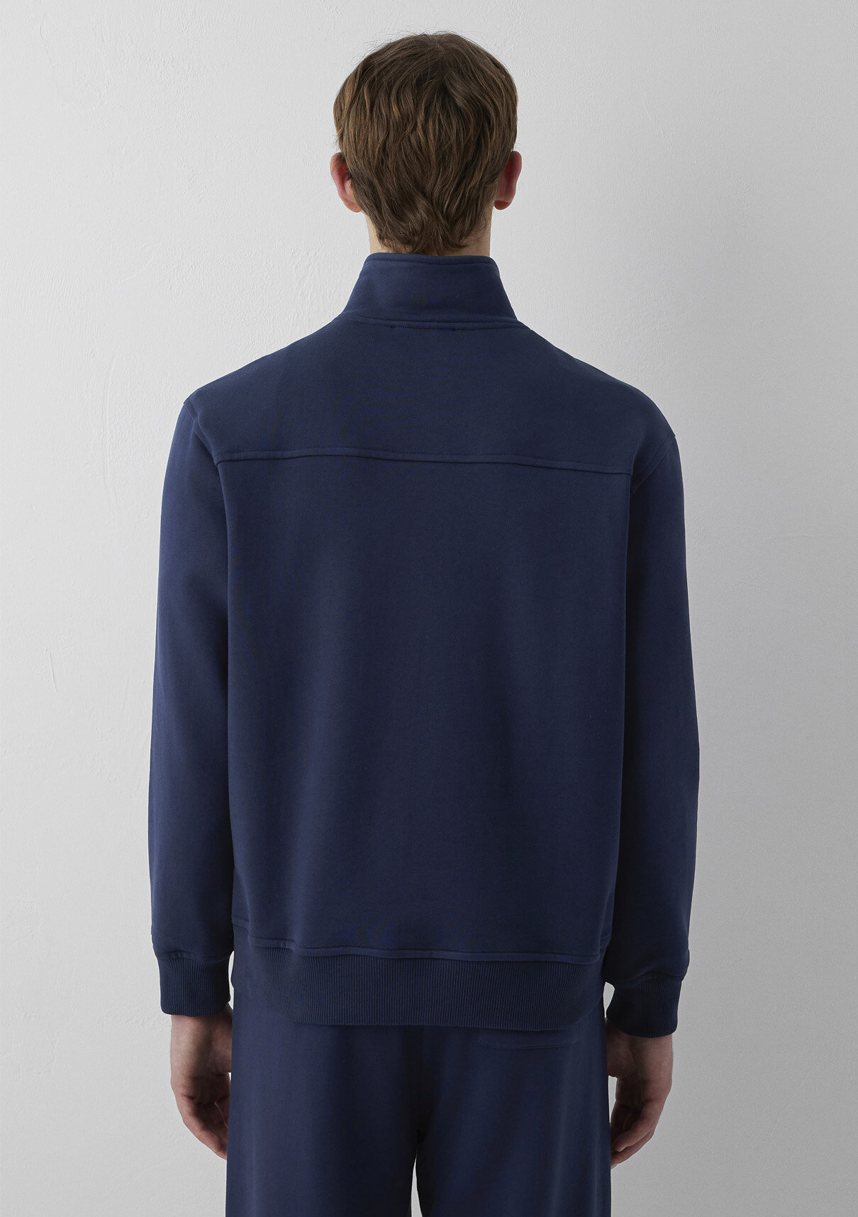Mavi Patch Nakışlı Yarı Fermuarlı Lacivert Sweatshirt görsel 4