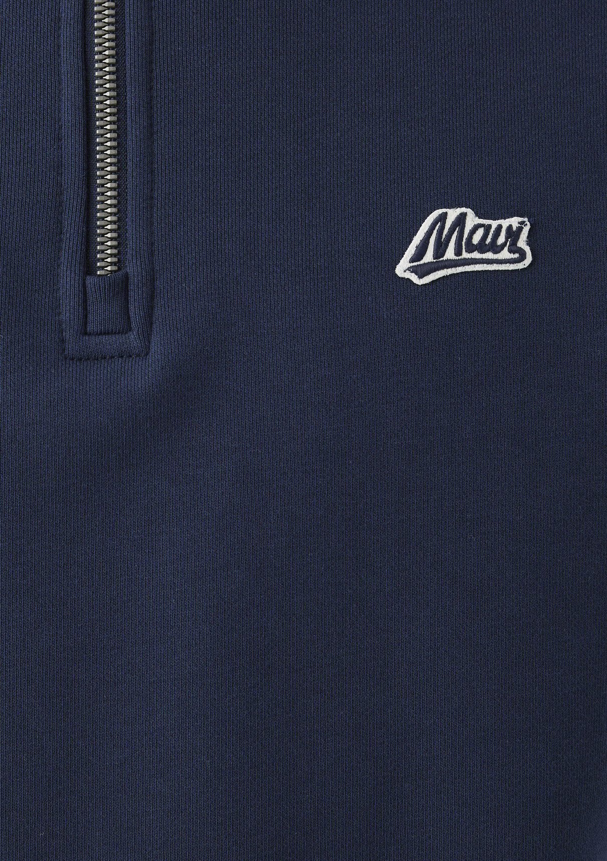 Mavi Patch Nakışlı Yarı Fermuarlı Lacivert Sweatshirt görsel 6