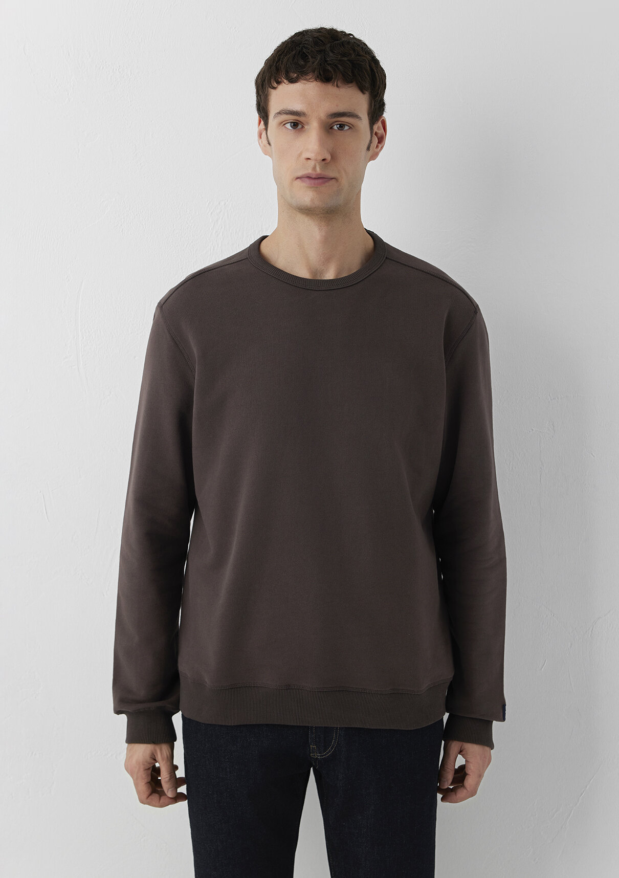 Mavi Jeans Kahverengi Basic Sweatshirt görsel 3