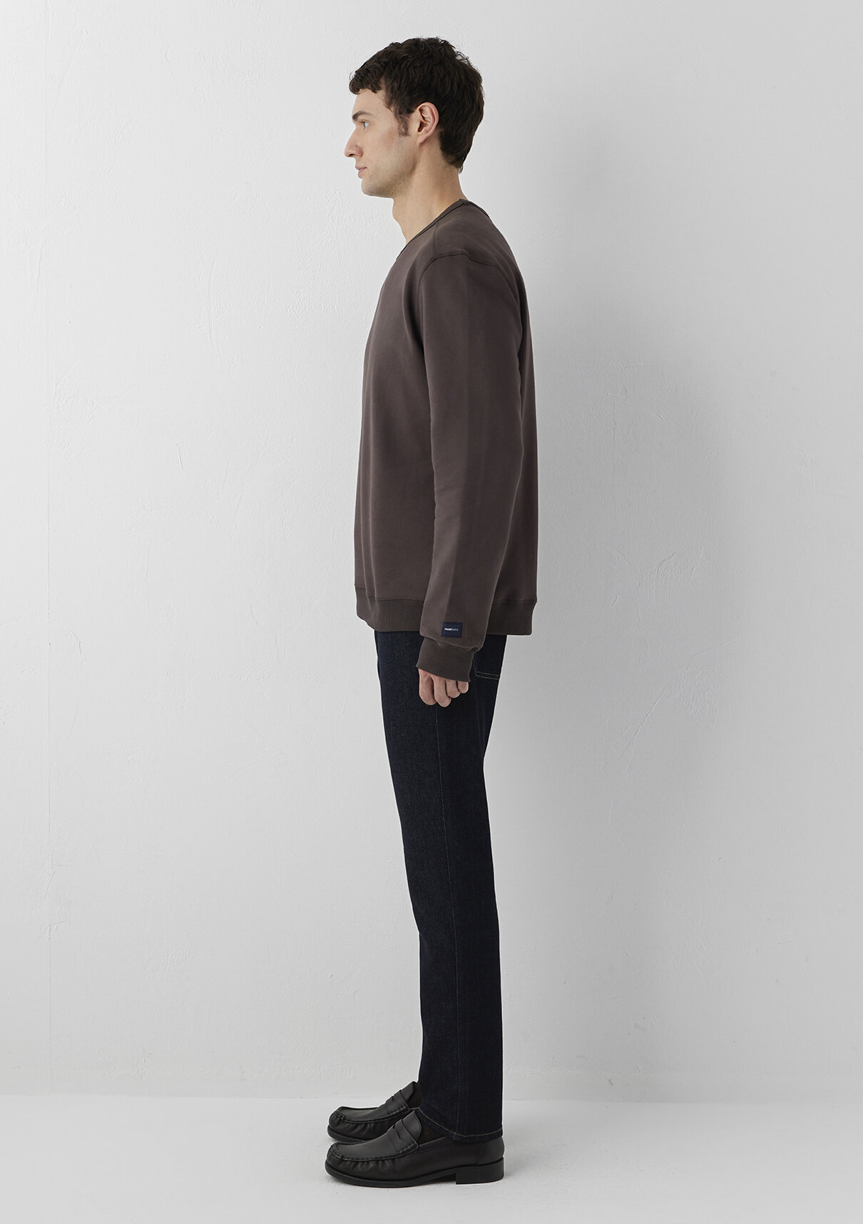 Mavi Jeans Kahverengi Basic Sweatshirt görsel 4