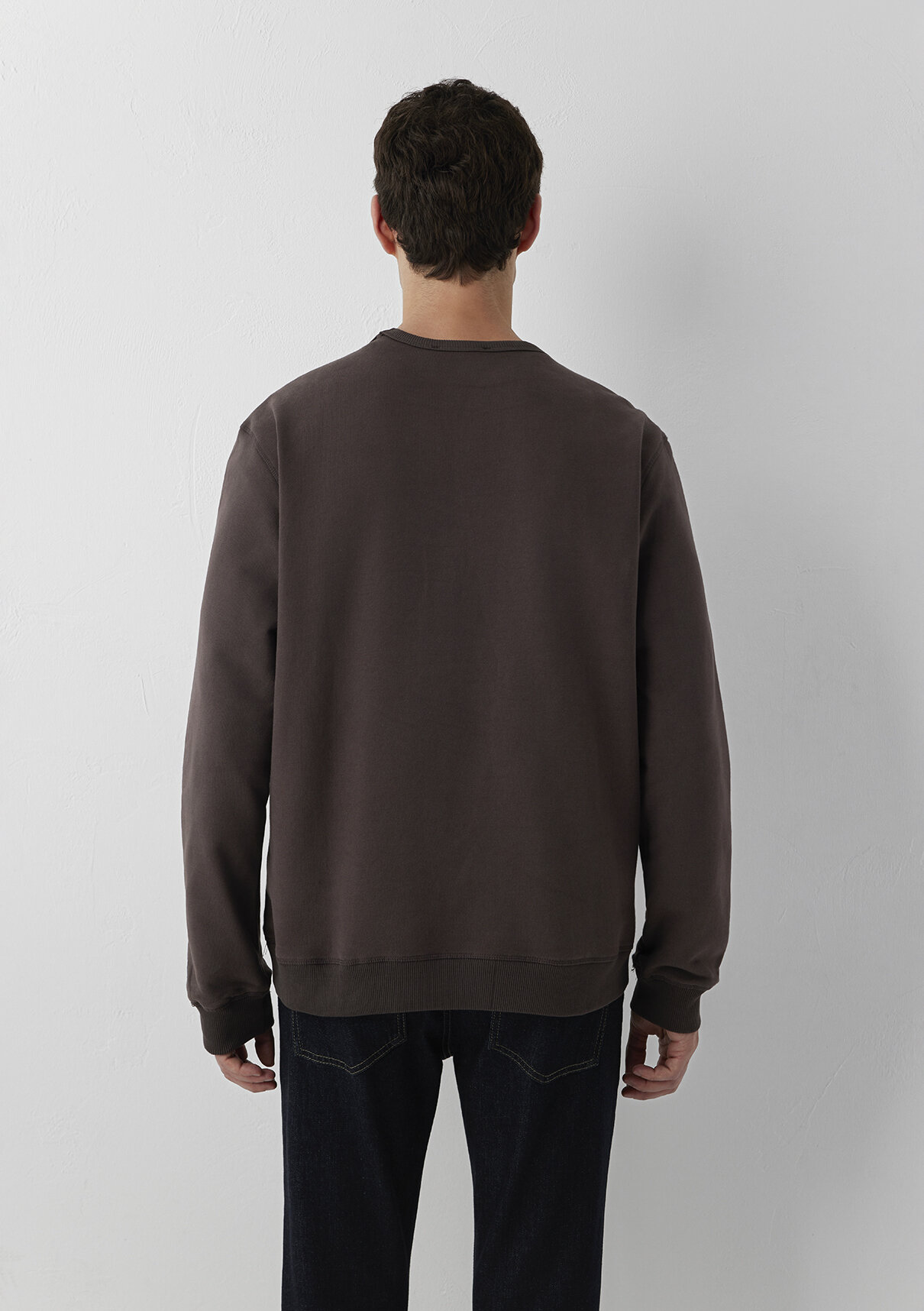 Mavi Jeans Kahverengi Basic Sweatshirt görsel 5