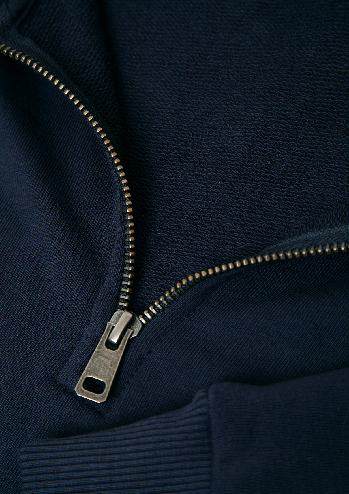 Mavi Yarı Fermuarlı Lacivert Polo Sweatshirt görsel 8