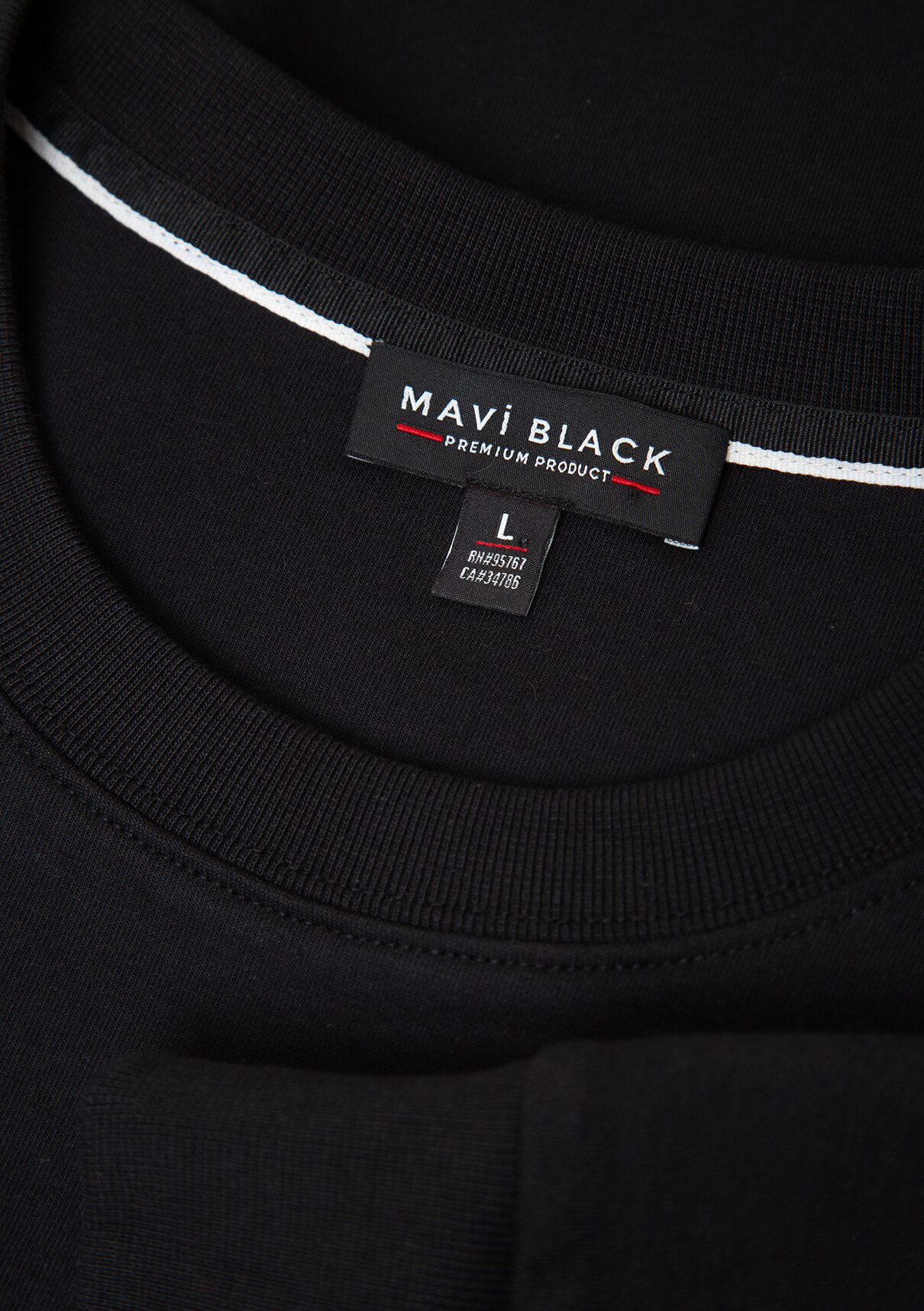 Mavi Siyah Basic Sweatshirt görsel 8