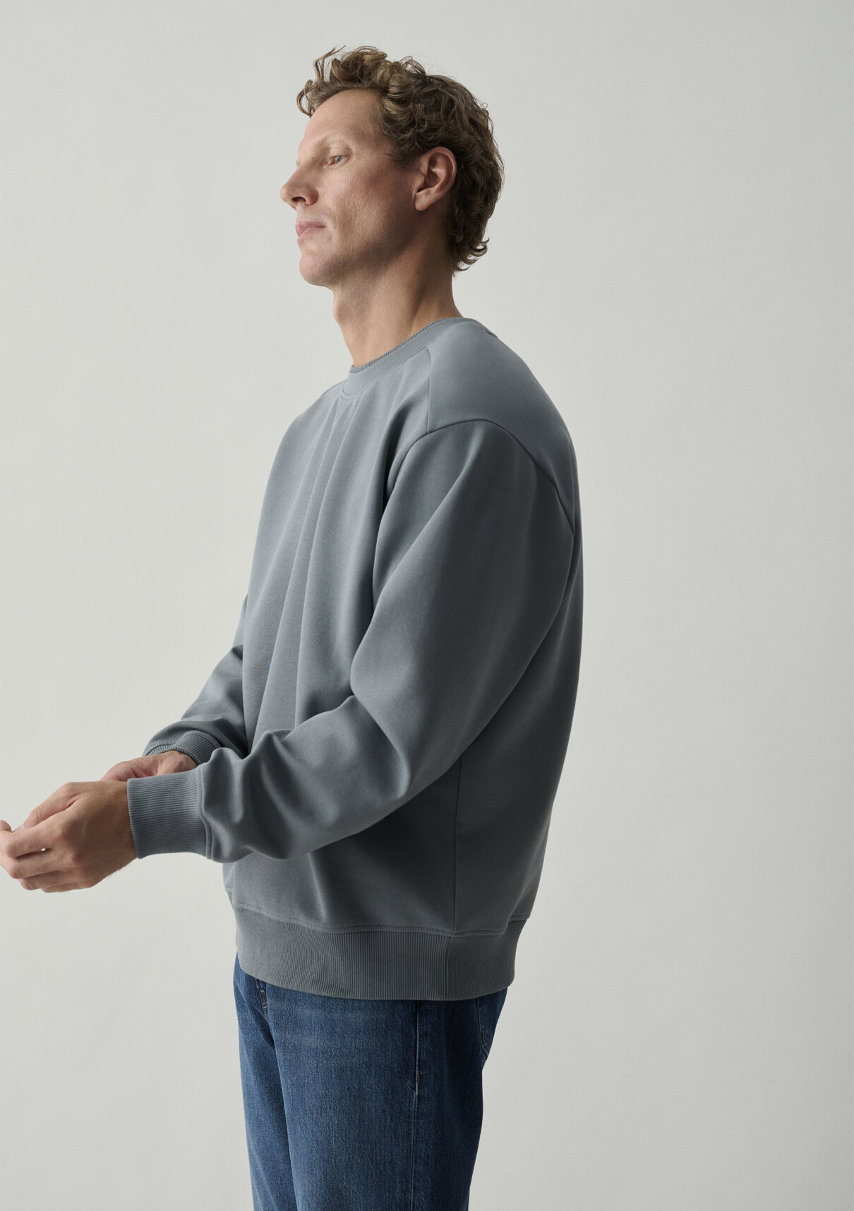 Mavi Gri Basic Sweatshirt