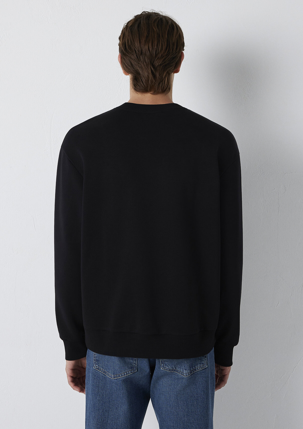 Mavi Logo Siyah Basic Sweatshirt görsel 5
