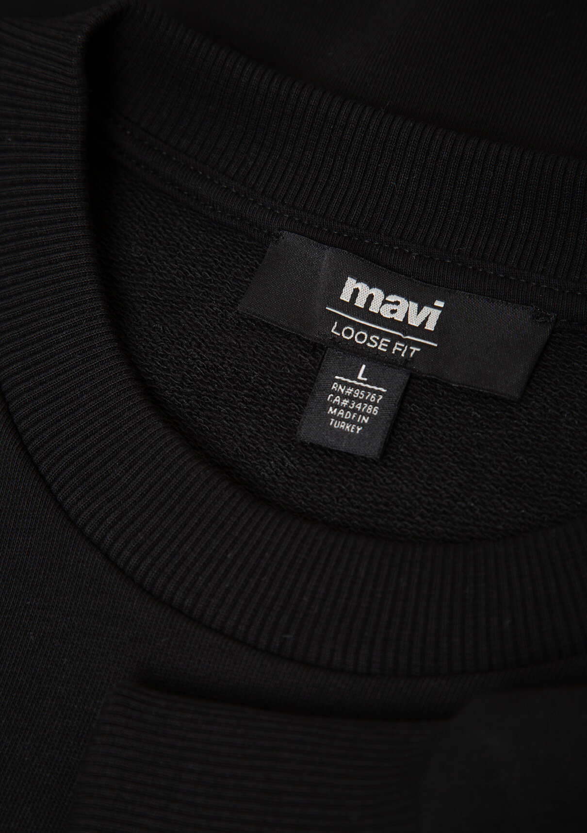 Mavi Logo Siyah Basic Sweatshirt görsel 8
