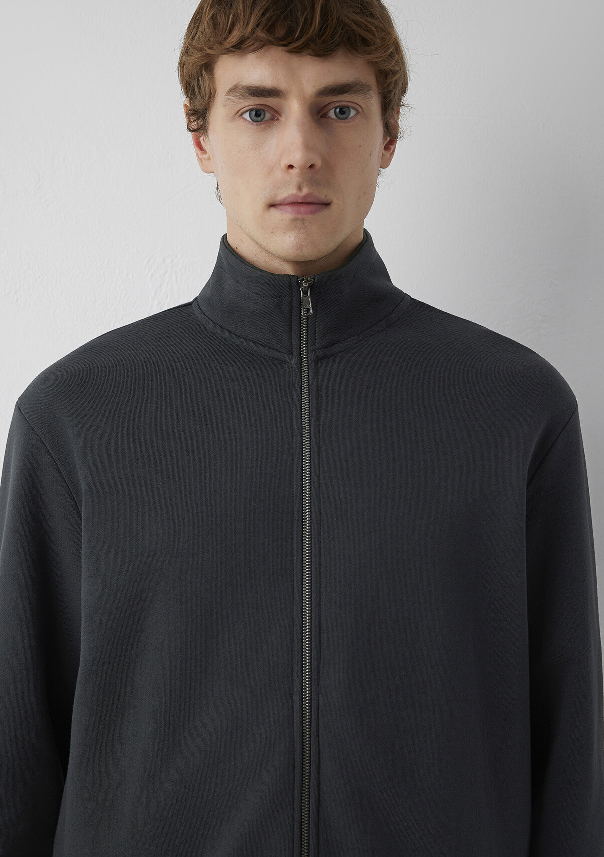 Mavi Fermuarlı Antrasit Sweatshirt görsel 6