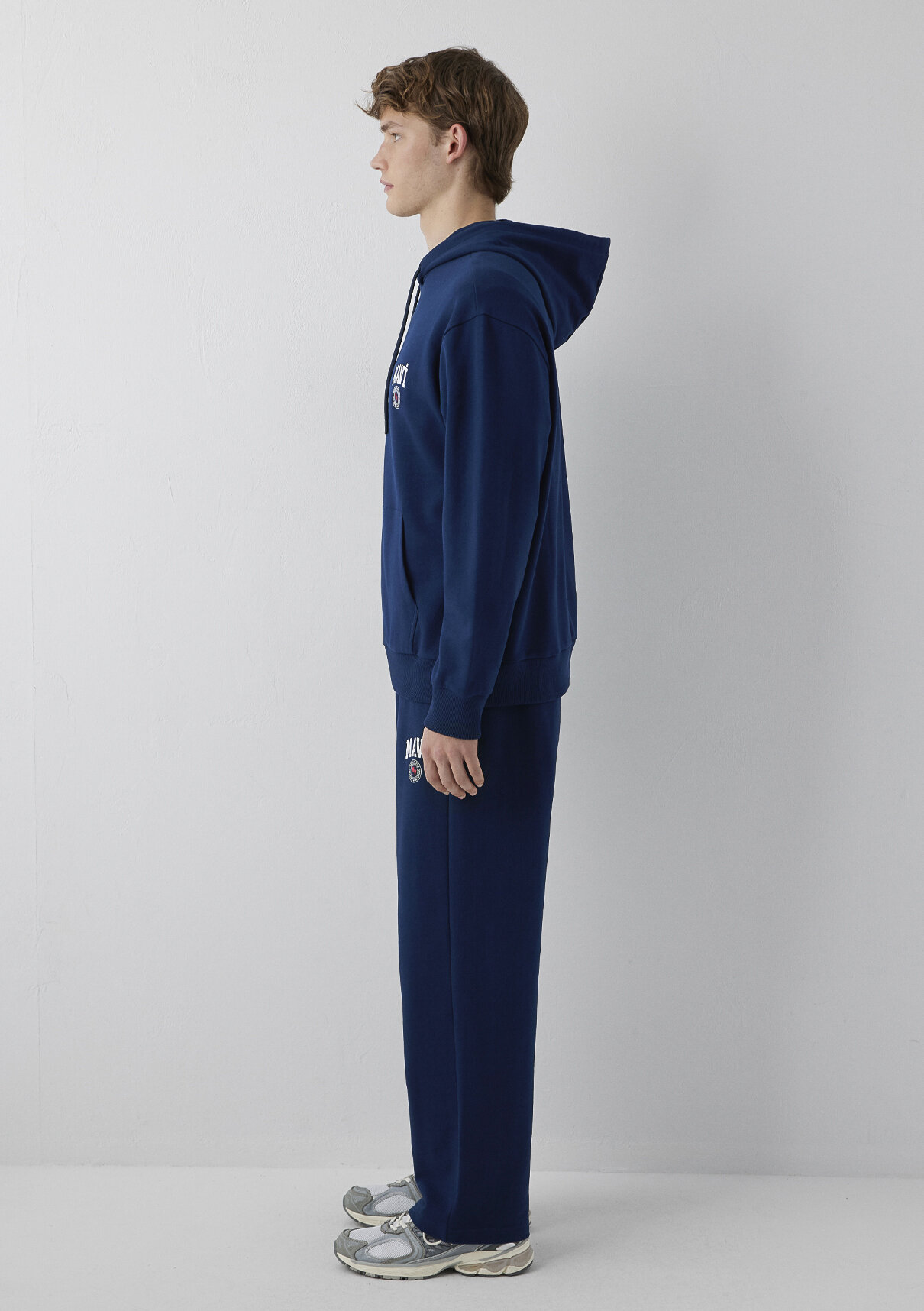 Mavi Logo Baskılı Kapüşonlu Lacivert Sweatshirt görsel 5