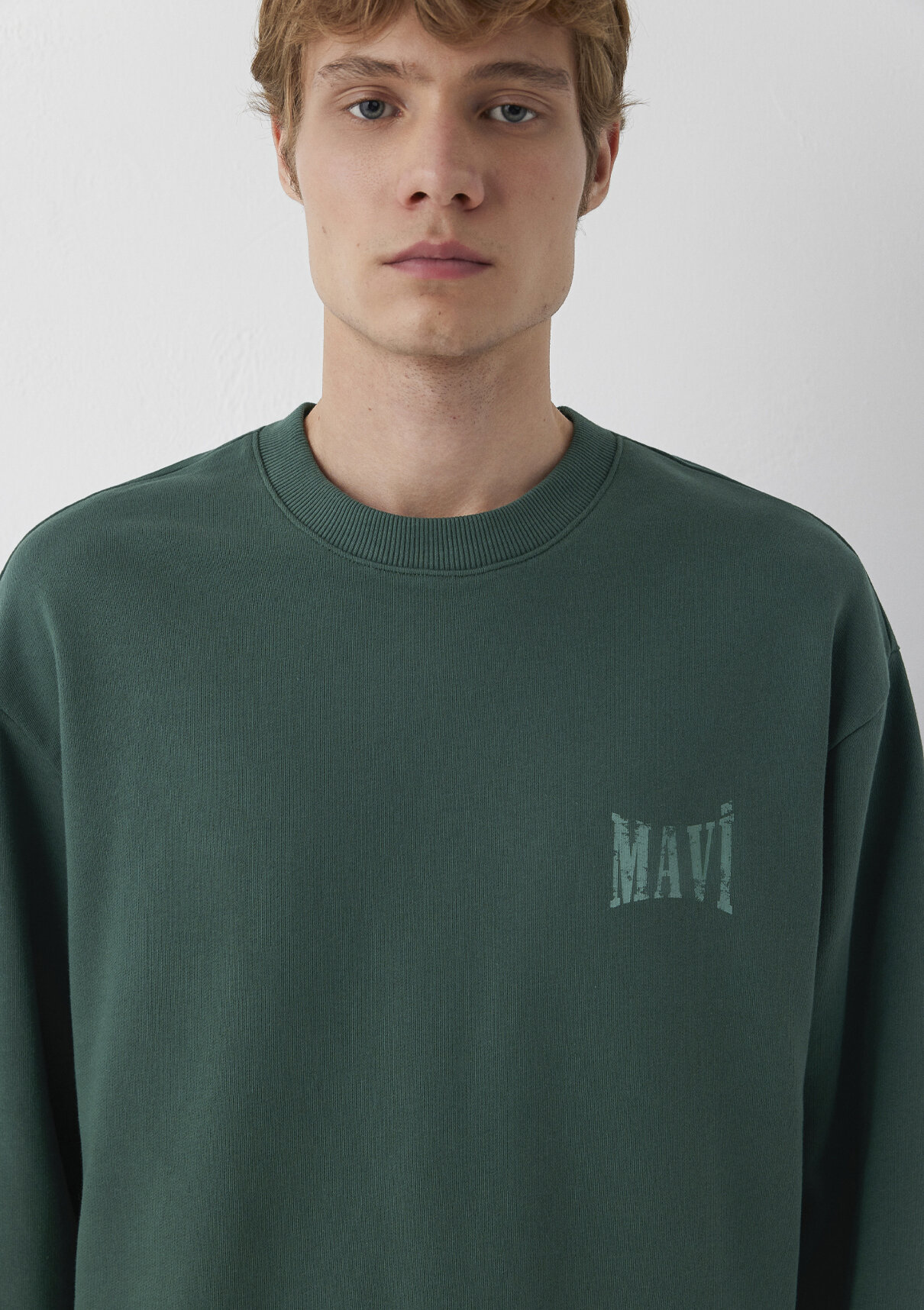 Mavi Logo Yeşil Sweatshirt görsel 6