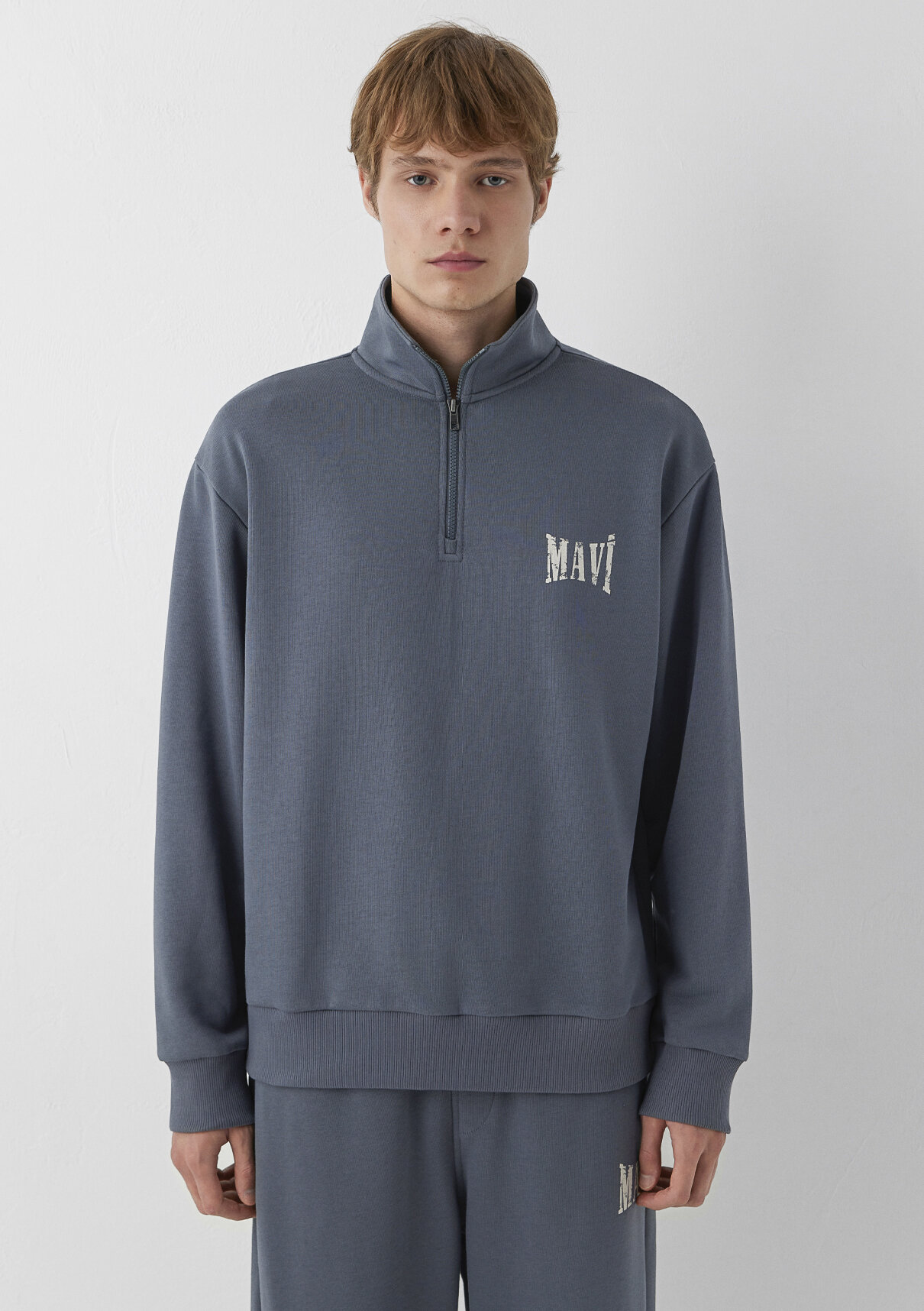 Mavi Lacivert Sweatshirt görsel 3