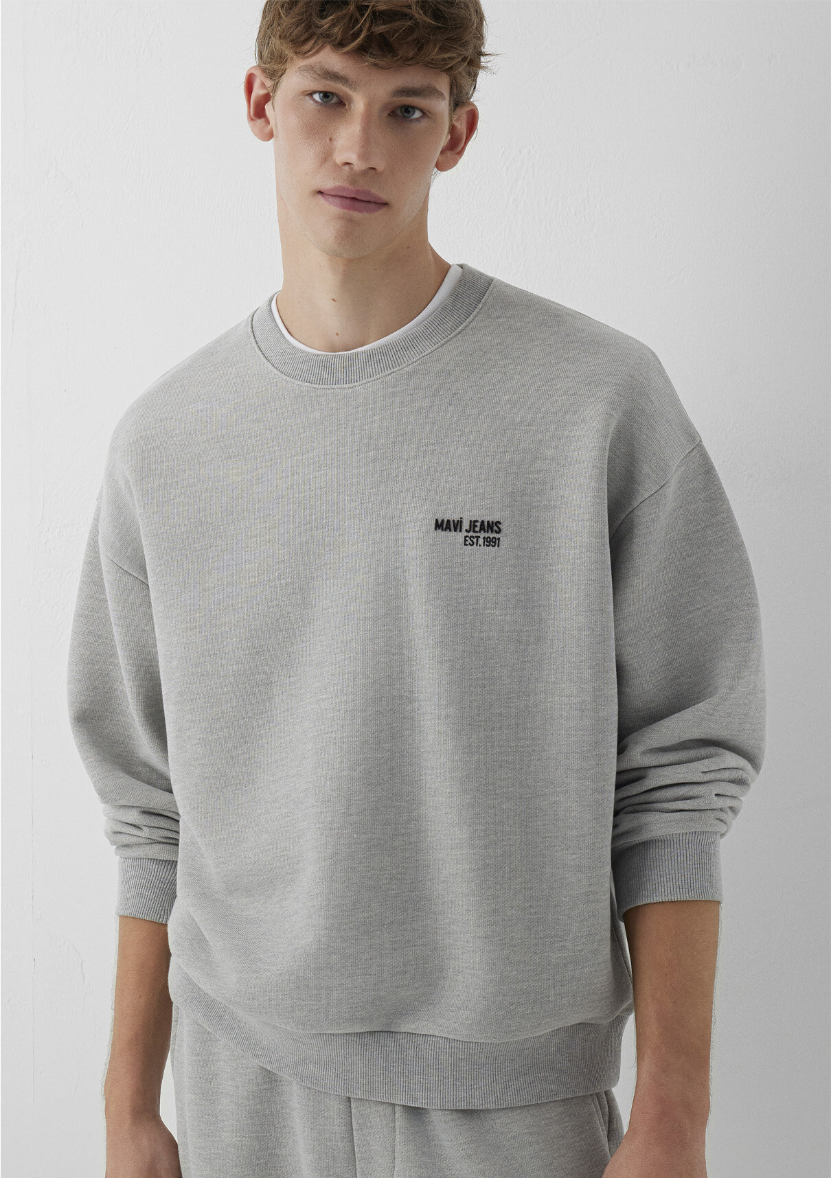 Mavi Jeans Baskılı Gri Sweatshirt görsel 3
