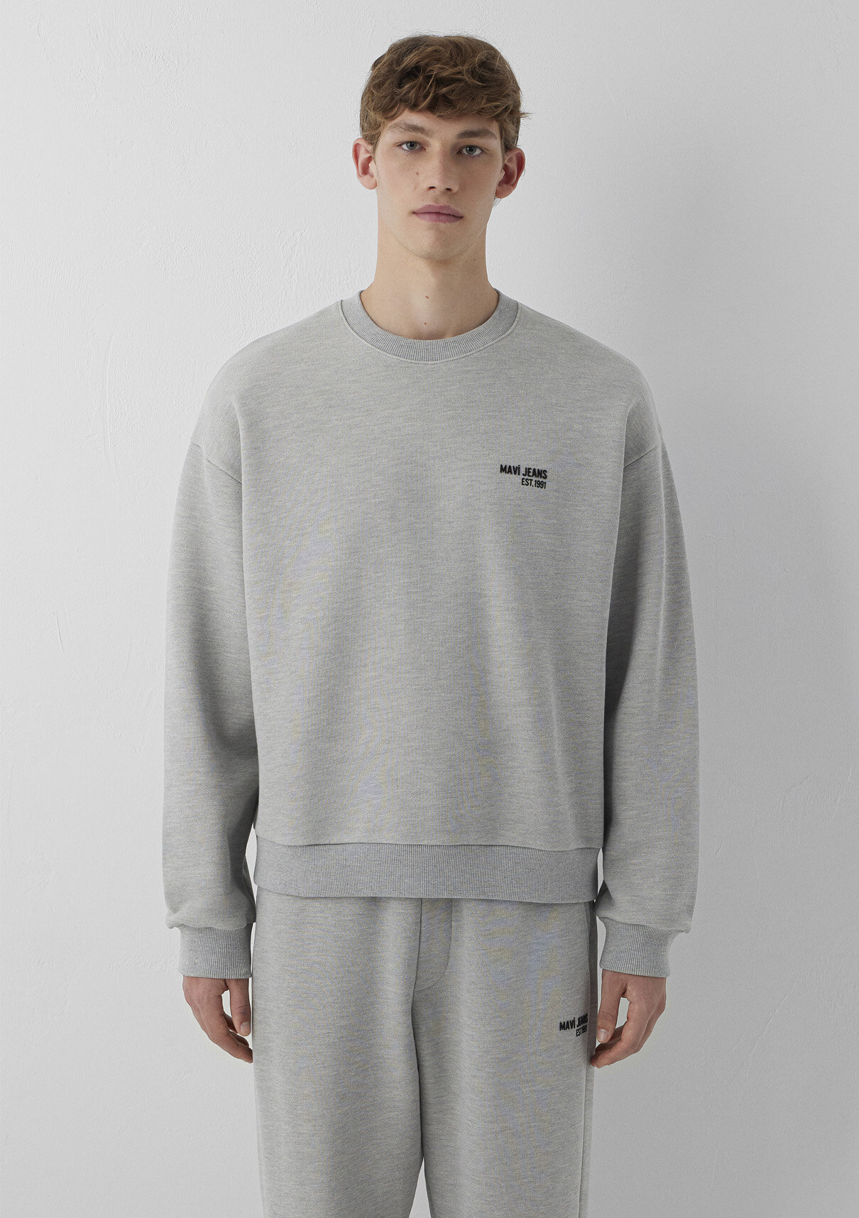 Mavi Jeans Baskılı Gri Sweatshirt görsel 4
