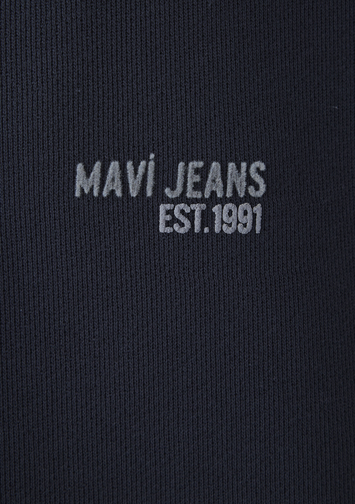 Mavi Logo Baskılı Yarı Fermuarlı Lacivert Sweatshirt görsel 7