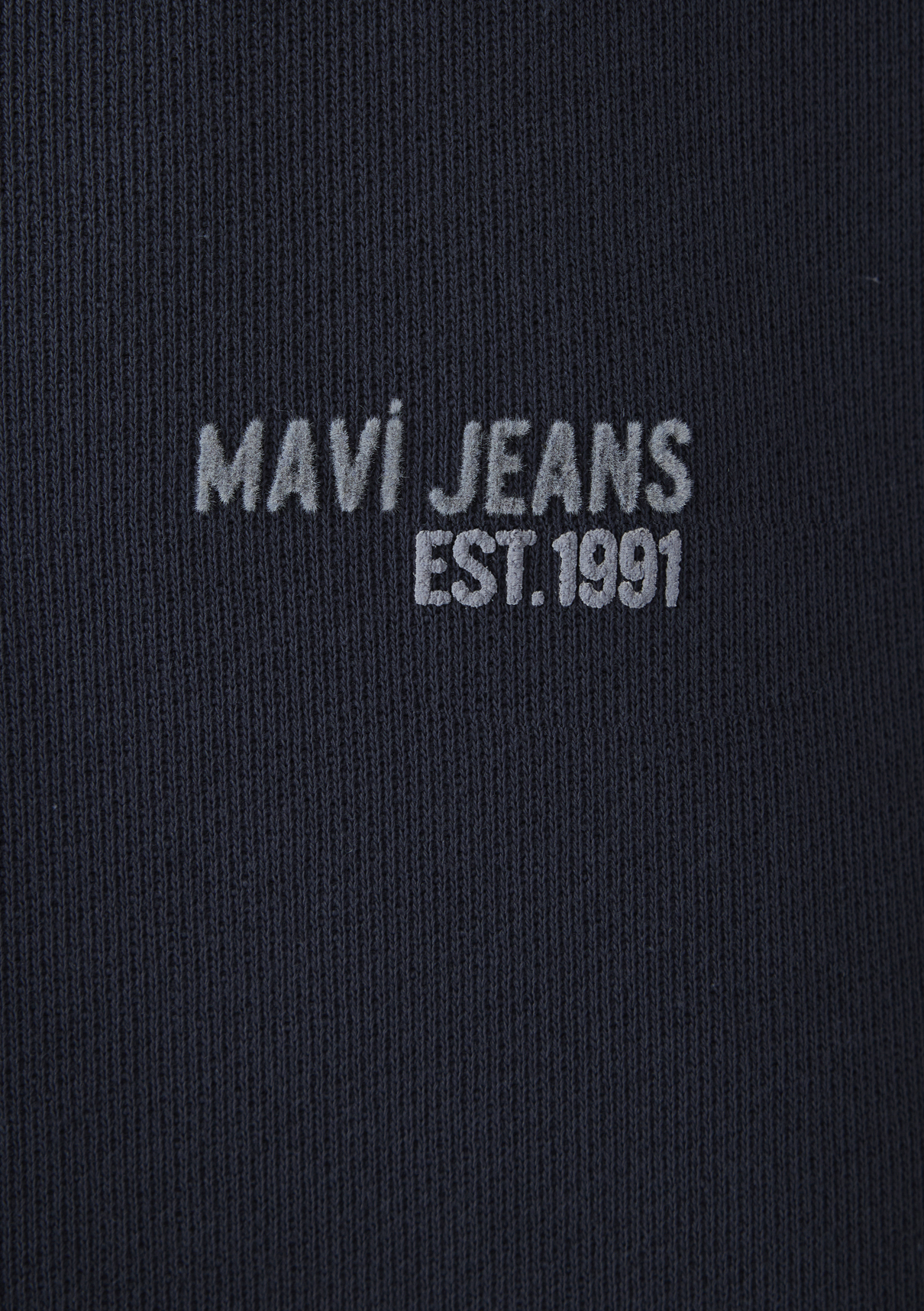 Mavi Logo Baskılı Yarı Fermuarlı Lacivert Sweatshirt görsel 7