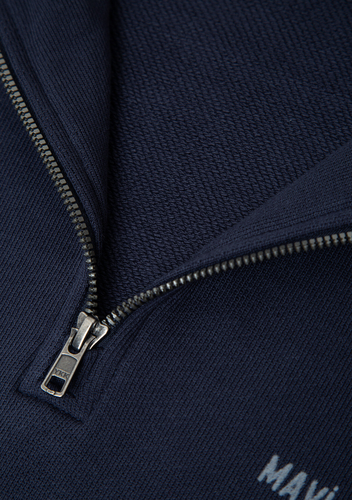 Mavi Logo Baskılı Yarı Fermuarlı Lacivert Sweatshirt görsel 8