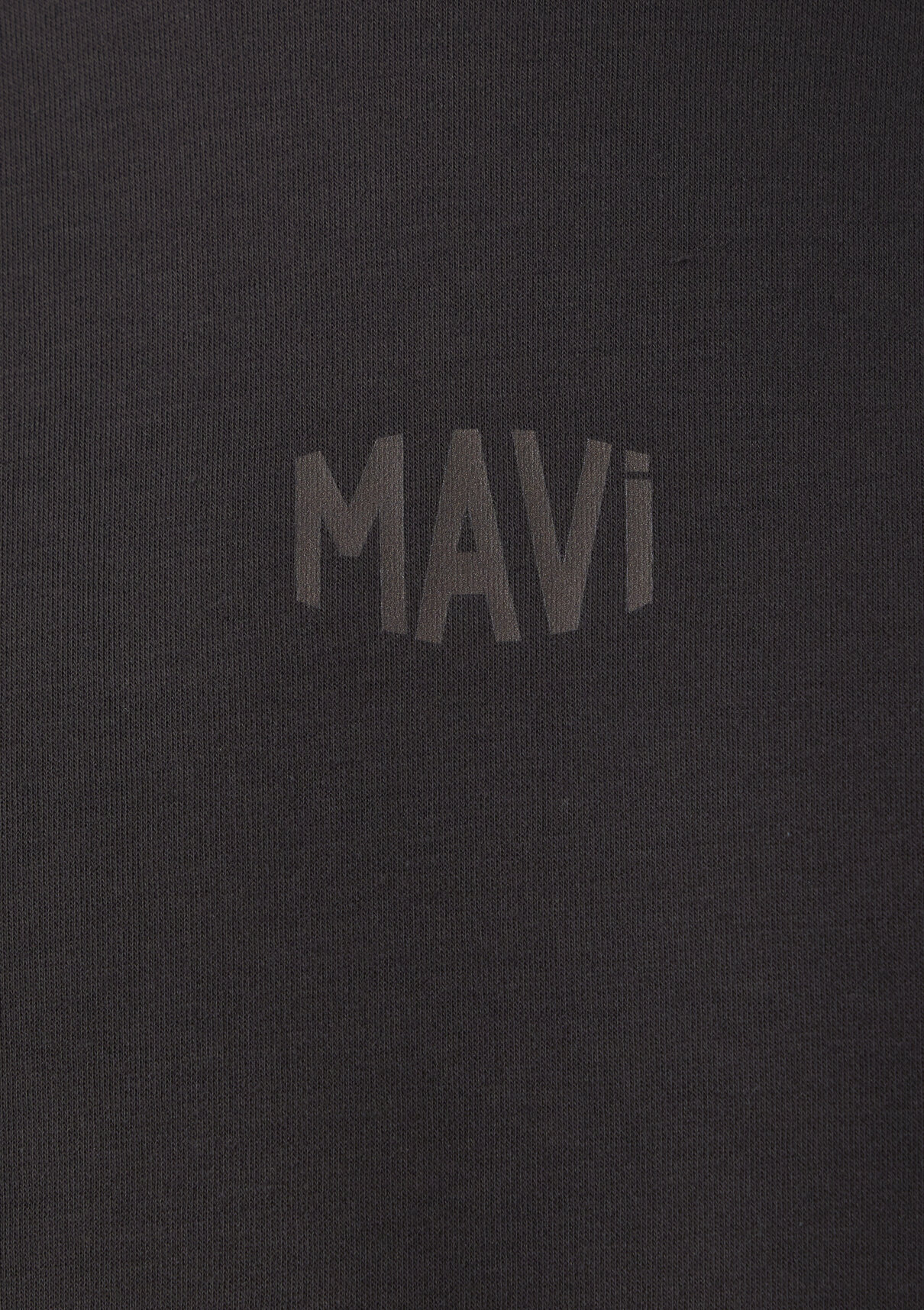 Mavi Logo Baskılı Kapüşonlu Kahverengi İnterlok Sweatshirt görsel 7