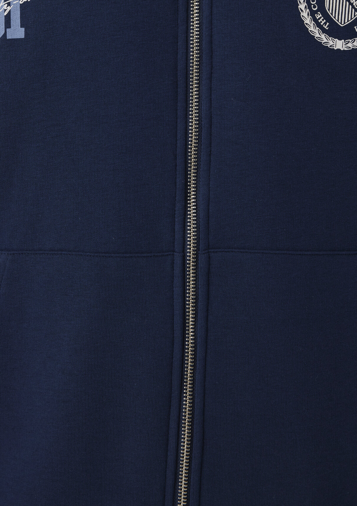 Mavi Logo Baskılı Kapüşonlu Fermuarlı Lacivert Sweatshirt görsel 7