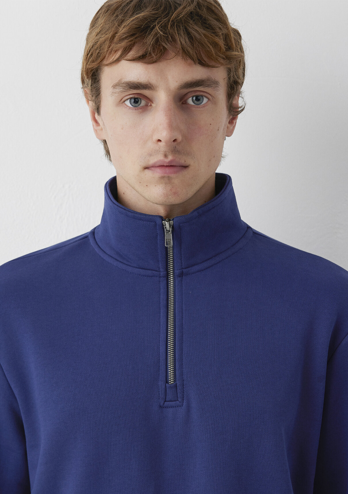 Mavi Yarı Fermuarlı Lacivert Basic Sweatshirt görsel 6