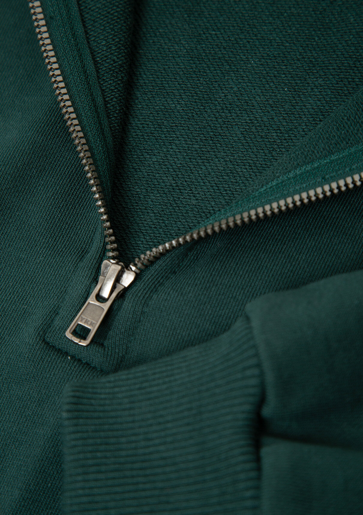 Mavi Yarı Fermuarlı Yeşil Basic Sweatshirt görsel 7