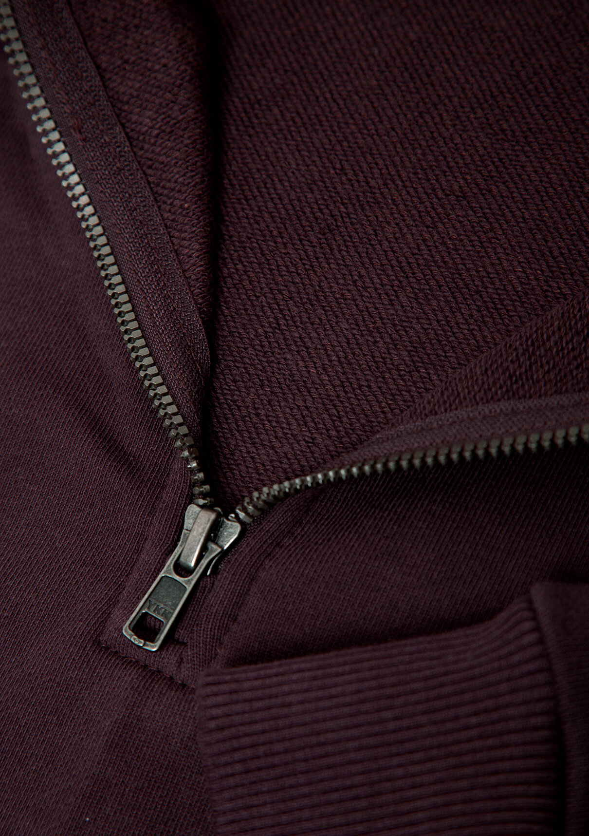 Mavi Yarı Fermuarlı Mor Basic Sweatshirt görsel 7