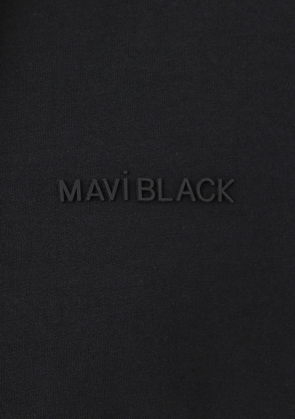 Mavi Kapüşonlu Siyah Sweatshirt görsel 8