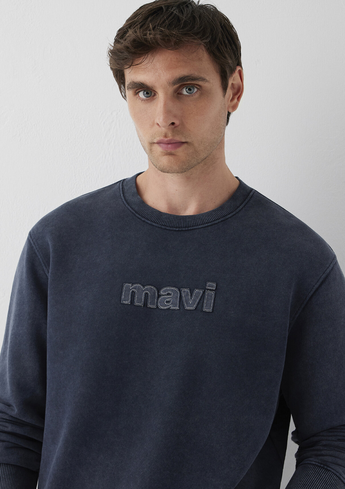 Mavi Logo Baskılı Lacivert Sweatshirt görsel 2