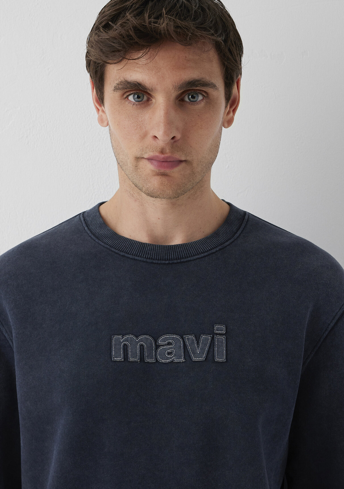Mavi Logo Baskılı Lacivert Sweatshirt görsel 6
