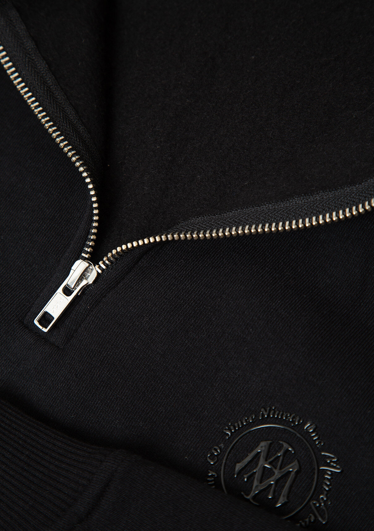 Mavi Logo Yarı Fermuarlı Siyah Sweatshirt görsel 8